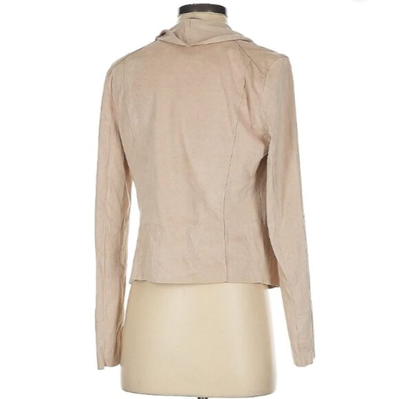 NWT BlankNYC Faux Suede Jacket Cream Fall Neutral Size Small - Picture 2 of 5
